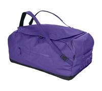 EVOC DUFFLE BAG 100 Borsa da viaggio e per attrezzatura impermeabile (borsa da viaggio con tracolla rimovibile, tasca esterna separata, senza PVC, taglia L), viola - nero