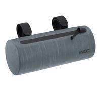 EVOC HANDLEBAR PACK BOA WP 1,5, pratica borsa da bicicletta (moderna borsa da manubrio, sistema BOA FIT, estremità laterali arrotolabili, materiale resistente allo sporco, volume: 1,5 l), Steel