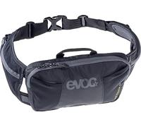 EVOC HIP POUCH 1 Marsupio Marsupio per escursioni in bicicletta e sentieri (capacità 1l, AIR PAD SYSTEM per un comfort ottimale, 2 tasche per la cintura, 2 tasche aggiuntive), Nero