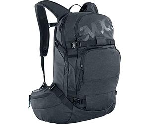 EVOC LINE PRO 20 Touring Backpack (protezione LITESHIELD PLUS, scomparto per vescica di idratazione, spallaccio isolato, scomparto per valanghe, supporto per sci, body hugging), nero