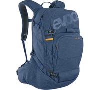 Evoc LINE PRO 30 Touring Backpack (protezione LITESHIELD PLUS, abbraccio del corpo, supporto per sci, supporto per snowboard, tasca per bottiglia d'acqua, tasca per valanghe), blu denim