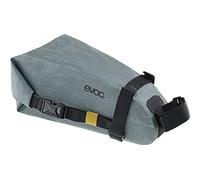 EVOC SEAT PACK WP 2, semplice borsa da sella (accessorio leggero per biciclette, borsa impermeabile, borsa posteriore per biciclette, dimensioni: 10 x 26 x 11 cm, peso: 180 g, volume: 2 l), Steel