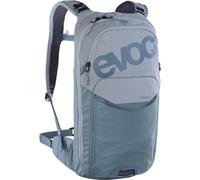 EVOC STAGE 6 + HYDRATION BLADDER 2, Zaino (spallacci regolabili con BRACE LINK, AIR FLOW CONTACT SYSTEM, inclusa vescica d'idratazione da 2 l e scomparto per attrezzi, taglia unica), Pietra - Acciaio