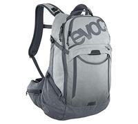 EVOC TRAIL PRO 16l zaino protettivo per escursioni giornaliere e trail, zaino da bici (extra leggero, scomparto per vescica d'idratazione da 3l, taglia: S/M), grigio pietra/grigio carbone
