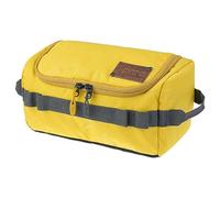 EVOC WASH BAG Borsa di lavaggio per i viaggi di tutti i giorni (scomparti organizzativi con suddivisione individuale, specchietto estraibile, gancio integrato per appendere), Curry