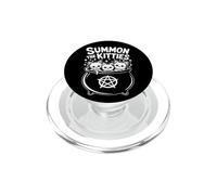 Evoca i gattini carino streghe calderone Halloween PopSockets PopGrip per MagSafe