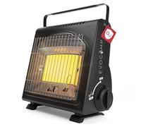 EVOCAMP Riscaldatore a gas portatile, riscaldatore da campeggio 1,7 kW, riscaldatore a gas per interni ed esterni con sistema di sicurezza contro la carenza di ossigeno (Riscaldatore a gas)
