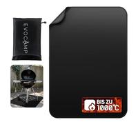 EVOCAMP Tappetino ignifugo, 100 x 150 cm, a 3 strati, in fibra di vetro con rivestimento in silicone, resistente al calore fino a 1000 °C, per cucina, officina, ufficio e campeggio