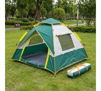 EVOCAMP Tenda a lancio per 2-3 persone, tenda pop-up automatica con montaggio rapido, impermeabile, protezione UV e zanzariera, spaziosa tenda da campeggio per festival e parco, 210 x 200 x 150 cm