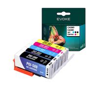 EVOKE 5x Inchiostro per stampante Canon PGI-580 CLI-581 XL | Set 1x PGI580 + 4x CLI581 Set colori