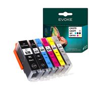 EVOKE 6x Inchiostro per stampante Canon PGI-570 CLI-570 XL | Set 1x PGI570 + 5x CLI571 Set colori