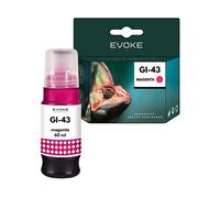 EVOKE Inchiostro per stampante Canon Pixma GI43 Magenta | 60 ml | 3700 pagine | GI-43 rosso (magenta)