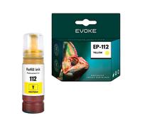 EVOKE Inchiostro per stampante Epson 112 XL Giallo (yellow) | 70 ml | 6000 pagine Compatibile con: L15150 giallo