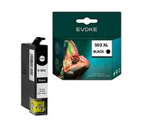 EVOKE Inchiostro per stampante Epson 502XB Nero (black) | 13 ml | 770 pagine Compatibile con: EXPRESSION X nero