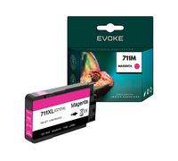 EVOKE Inchiostro per stampante HP 711M Magenta | 28 ml | 480 pagine | CZ131A Compatibile con: designjet T1 rosso (magenta)