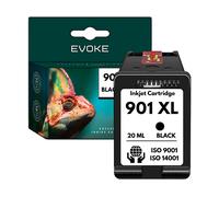 EVOKE Inchiostro per stampante HP 901XB Nero (black) | 20 ml | 1000 pagine | CC654AE nero