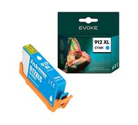 EVOKE Inchiostro per stampante HP 912 XL Ciano (cyan) | 13 ml | 825 pagine | 3YL81AE blu (ciano)