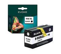 EVOKE Inchiostro per stampante HP 950 Nero XL | 80 ml | 3470 pagine | CN045AE | Compatibile con: OFFICEJET nero