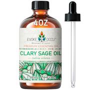 EVOKE OCCU Olio Essenziale di Salvia Sclarea 118ml, per Diffusore, Massaggio, Rilassamento, Cura Della Pelle, Cura Dei Capelli, Aromaterapia