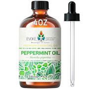 EVOKE OCCU Olio Essenziale Menta Piperita 118ml, Puro per Spray, Diffusore, Aromaterapia, Pelle, Massaggio, Capelli, Rinfrescante
