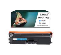 EVOKE Toner per stampante Brother TN-423 Ciano | 4000 pagine | TN421 TN423 Compatibile con: DCP-L8410CDW M blu (ciano)