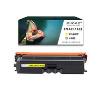 EVOKE Toner per stampante Brother TN-423 Giallo | 4000 pagine | TN421 TN423 Compatibile con: DCP-L8410CDW giallo