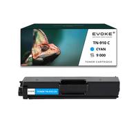EVOKE Toner per stampante Brother TN-910 Ciano | 9000 pagine | TN910 Compatibile con: HL-L9310CDW MFC-L957 blu (ciano)