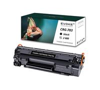 EVOKE Toner per stampante Canon CRG-703 Nero | 2000 pagine | CRG703 Compatibile con: MF4320D MF4330D MF434 nero