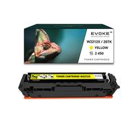 EVOKE Toner per stampante HP 207X Giallo SENZA CHIP | 2450 pagine | W2212X Compatibile con: LASERJET PRO M giallo