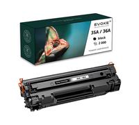 EVOKE Toner per stampante HP 35A / 36A Nero | 2000 pagine | CB435A CB436A Compatibile con: LaserJet P1005 nero
