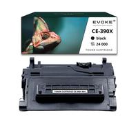 EVOKE Toner per stampante HP CE-390X Nero | 24000 pagine | CE390X 90X Compatibile con: Enterprise 600 M602 nero