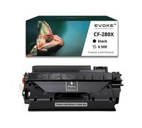 EVOKE Toner per stampante HP CF280 80X Nero | 6500 pagine | CF-280X Compatibile con: LASERJET PRO 400 M401 nero