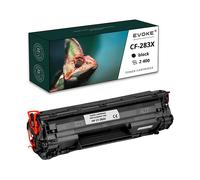 EVOKE Toner per stampante HP CF283X Nero | 2400 pagine | CF283A 83A XL Compatibile con: MFP M125a M125nw M nero