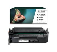 EVOKE Toner per stampante HP CF289X 89X Nero | 10000 pagine | CF289A XL Compatibile con: M528c M528dn M528 nero