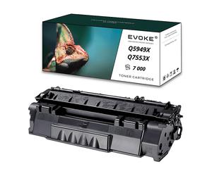 EVOKE Toner per stampante HP Q5949X / Q7553X Nero | 7000 pagine Compatibile con: LaserJet 1160 1320 1320 3 nero
