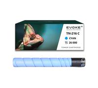 EVOKE Toner per stampante Konica Minolta TN-216 Ciano | 26000 pagine | TN216 Compatibile con: C220 C280 22 blu (ciano)