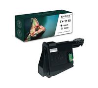 EVOKE Toner per stampante Kyocera TK-1115 Nero | 1600 pagine | TK1115 Compatibile con: Ecosys FS-1041 FS-1 nero