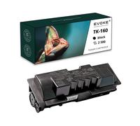 EVOKE Toner per stampante Kyocera TK-160 Nero | 2500 pagine | TK160 Compatibile con: FS1120 FS1120D FS1120 nero