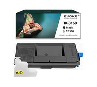 EVOKE Toner per stampante Kyocera TK-3160 Nero | 12500 pagine | TK3160 Compatibile con: ECOSYS M3145dn M36 nero