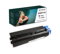 EVOKE Toner per stampante OKI 45807116 Nero | 12000 pagine | 45-ES4192 Compatibile con: ES4132 ES4192 ES51 nero