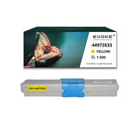 EVOKE Toner per stampante OKI C301 Giallo | 1500 pagine | 44973533 Compatibile con: C301dn C321dn MC332dn giallo