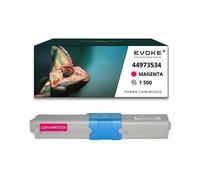 EVOKE Toner per stampante OKI C301 Magenta | 1500 pagine | 44973534 Compatibile con: C301dn C321dn MC332dn rosso (magenta)