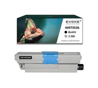 EVOKE Toner per stampante OKI C301 Nero | 2200 pagine | 44973536 Compatibile con: C301dn C321dn MC332dn MC nero