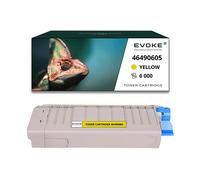 EVOKE Toner per stampante OKI C532 Giallo | 6000 pagine | 46490605 Compatibile con: C 532 DN C 542 DN MC 5 giallo