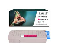 EVOKE Toner per stampante OKI C532 Magenta | 6000 pagine | 46490606 Compatibile con: C 532 DN C 542 DN MC rosso (magenta)