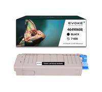 EVOKE Toner per stampante OKI C532 Nero | 7000 pagine | 46490608 Compatibile con: C 532 DN C 542 DN MC 563 nero
