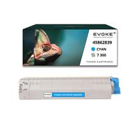 EVOKE Toner per stampante OKI MC853 Ciano | 7300 pagine | 45862839 Compatibile con: MC853 MC853dn MC873 MC blu (ciano)