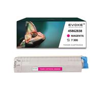 EVOKE Toner per stampante OKI MC853 Magenta | 7300 pagine | 45862838 Compatibile con: MC853 MC853dn MC873 rosso (magenta)