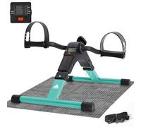 EVOLAND Mini Cyclette da Casa, Esercitatori Pedaliera Cyclette Fitness per Braccia e Gambe Pedaliera Regolabile Digitale Mani e Piedi Pedale con LCD Display