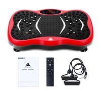 EVOLAND Pedana Vibrante Dimagrante con 2 Bande di Resistenza, 99 Livelli di intensità, Altoparlante Bluetooth, Macchina per l'allenamento per la Costruzione e la Modellazione Muscolare (Viola)